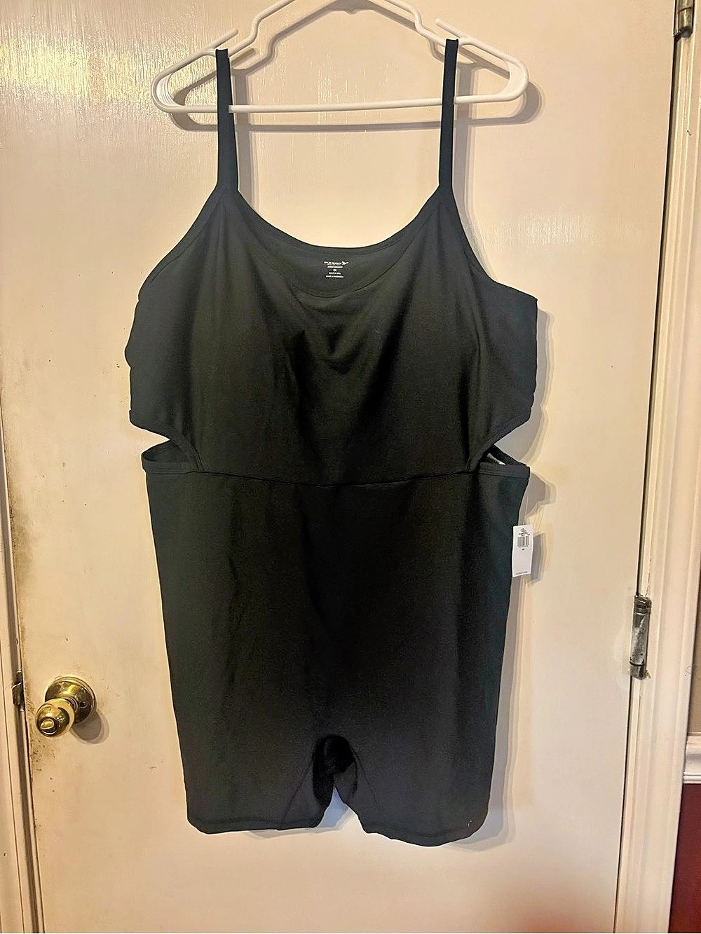 Old Navy Active Powersoft Built-In Bra Romper Black 3x new in tags